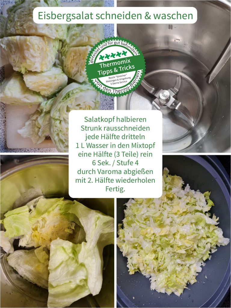 Salat waschen & schneiden