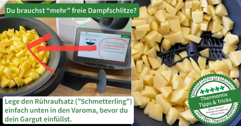 Rühraufsatz als Abstandshalter